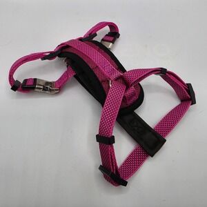 KONG Comfort Padded Dog Harness Pink Black Adjustable Metal Buckles Small